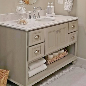 Classic White and Gray Bathroom