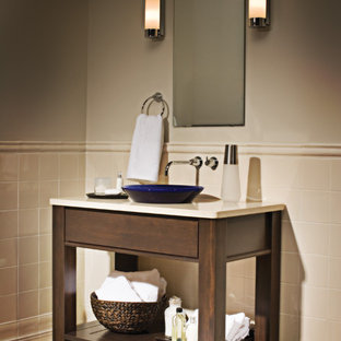 Design ideas for a world-inspired bathroom in Minneapolis.