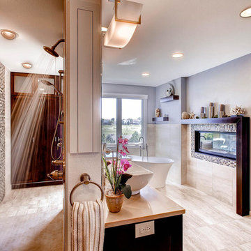 Clever Features and Functional Design for a Large Master Bath