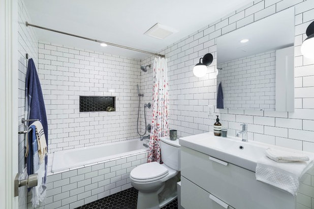 Transitional Bathroom by Urban Pioneering Architecture