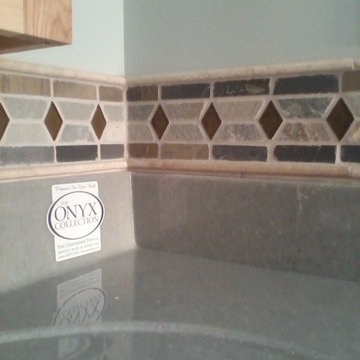 Close up of sink area