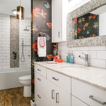 Coastal and Bold Bathroom