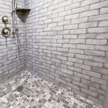 Coastal Condo guest bathroom shower