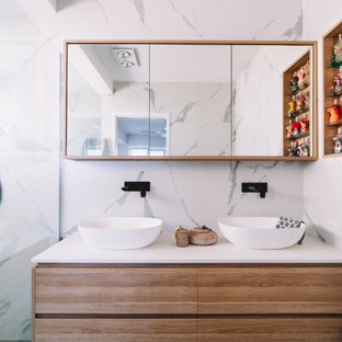 This is an example of a contemporary bathroom in Sunshine Coast.