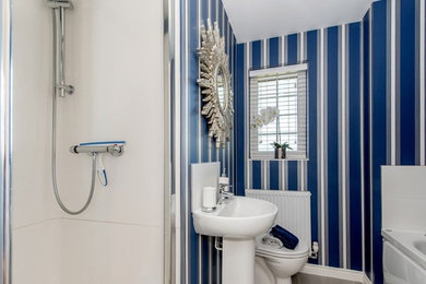 Inspiration for a coastal bathroom in Other.