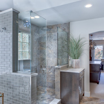 Coastal Themed Master Bath