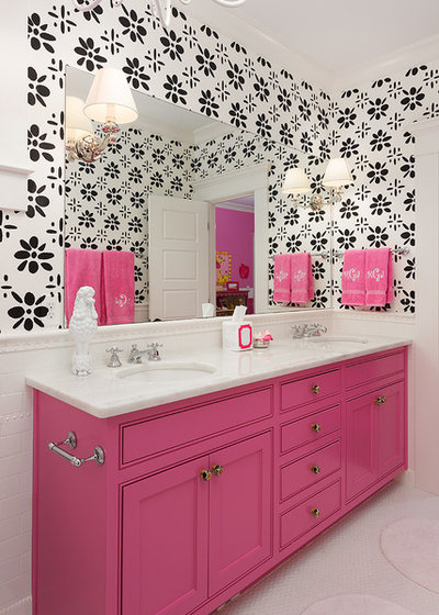 Transitional Bathroom by Colordrunk Designs