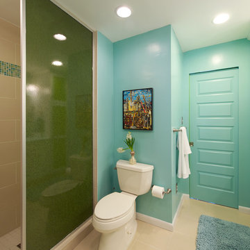 Colorful and Modern Bathroom