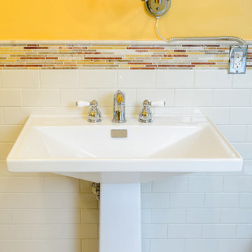 Colorful Attic Bathroom Remodel