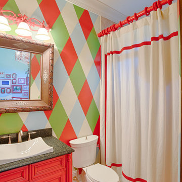 Colorful Wonder: Bright Children's Bathroom