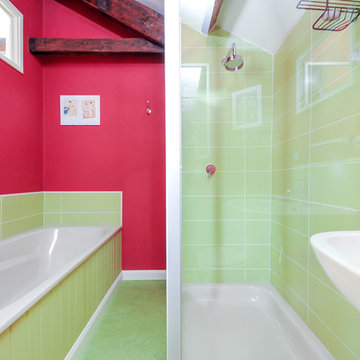 Colourful interior for a Grade II listed house
