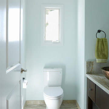 Comfortable Transitional Ranch Home Bathrooms