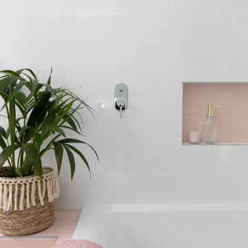 Compact Bathroom | Pink and Bright