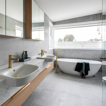 Complementing Textures & Natural Tones for Wellness House in Brunswick