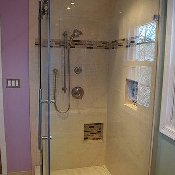 Complete Bathroom Remodel with Frameless Shower Doors