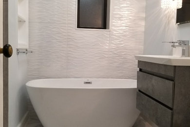 Example of a trendy bathroom design in Other