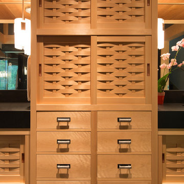Custom Port Orford Woven Wood Cabinetry