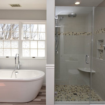 Complete Master Bathroom Remodel by Clarksville Construction