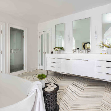 Complete master bathroom renovation in Chevy Chase, MD