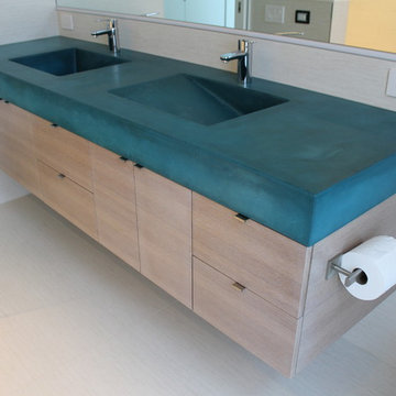 Concrete Double Sink Vanity