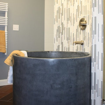 Concrete Round Tub featured on I Hate My Bath
