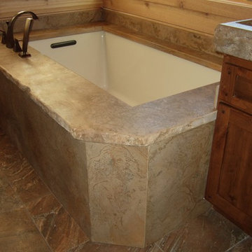 Concrete Vanity with Integrated Sinks