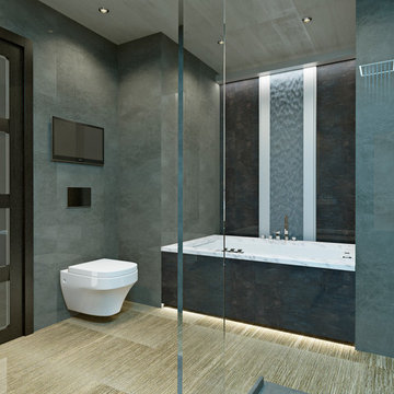 Contemporary Bali Style for Master Bathroom.