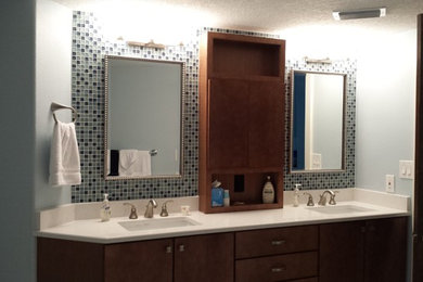 Example of a trendy bathroom design in Tampa