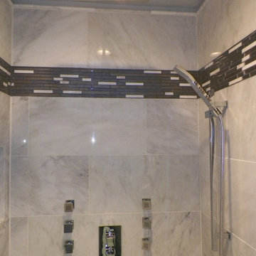 Contemporary Bathroom Black to White