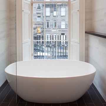 Contemporary Bathroom, Grade A Listed Flat, Nelson Street, Edinburgh