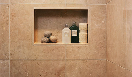 Avoid Falling Bottles with a Shower Niche!