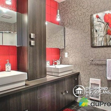Contemporary bathroom photos - Modern House Plan no. 3713-V1 by Drummond House P