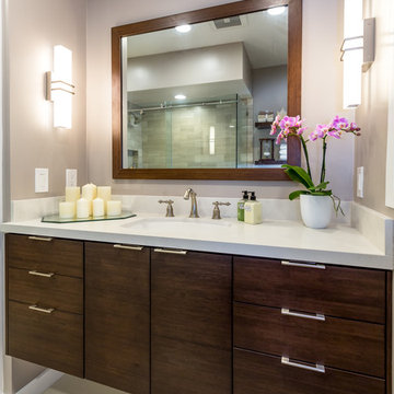 Contemporary Bathroom Remodel in Palos Verdes Peninsula, CA.