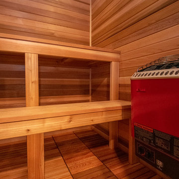 Contemporary Bathroom Suite with Sauna