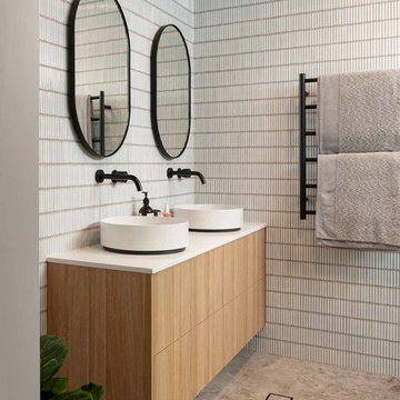 Contemporary bathroom vanity design
