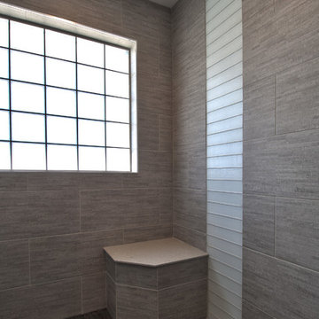 Contemporary Bathroom with Walk in Shower