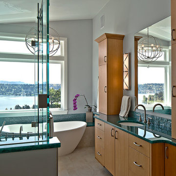 Contemporary Beach Style Master Bathroom