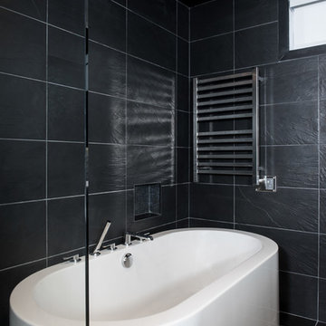 Contemporary Black Bathroom