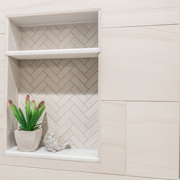 Contemporary Craftsman Guest Bathroom