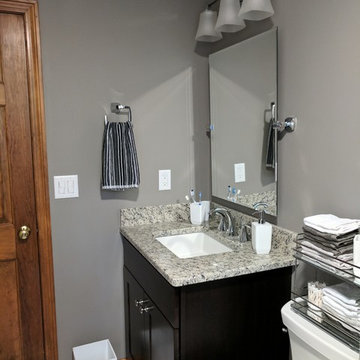 Contemporary Dark Stable (Grey) Bathroom Remodel with Sterling Tub/Shower Unit