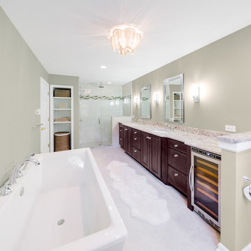 Contemporary Master Bathroom in South Jersey