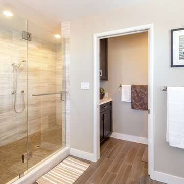 Contemporary Master Bathroom Remodel El Segundo, CA.