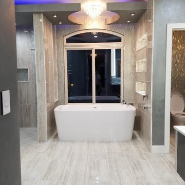 Contemporary  Master Bedroom/ Bathroom Remodel