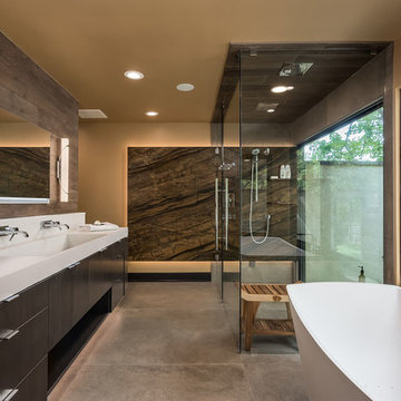 Contemporary Spa Bathroom Addition