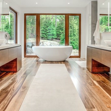 Contemporary Oak Bathroom