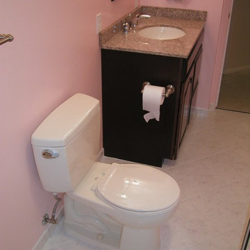 Contemporary Pink Bathroom