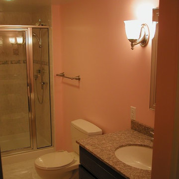 Contemporary Pink Bathroom