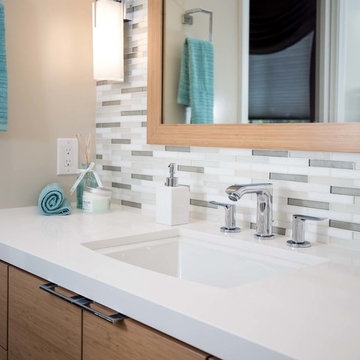 Contemporary Powder & Master Bathroom Remodel in Manhattan Beach, CA