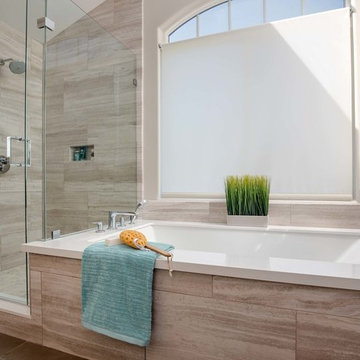 Contemporary Powder & Master Bathroom Remodel in Manhattan Beach, CA