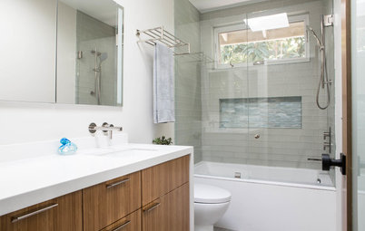 Bathroom of the Week: Warm and Contemporary in 50 Square Feet